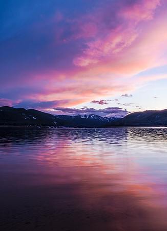 Turqoise Lake Sunset